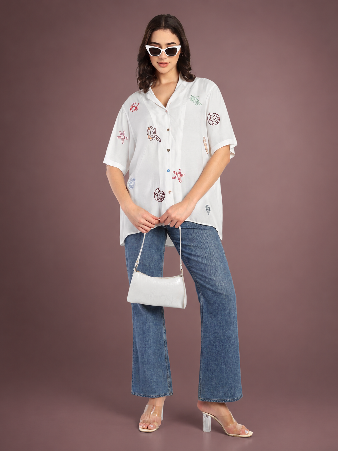 Petal Play Embroidered Shirt